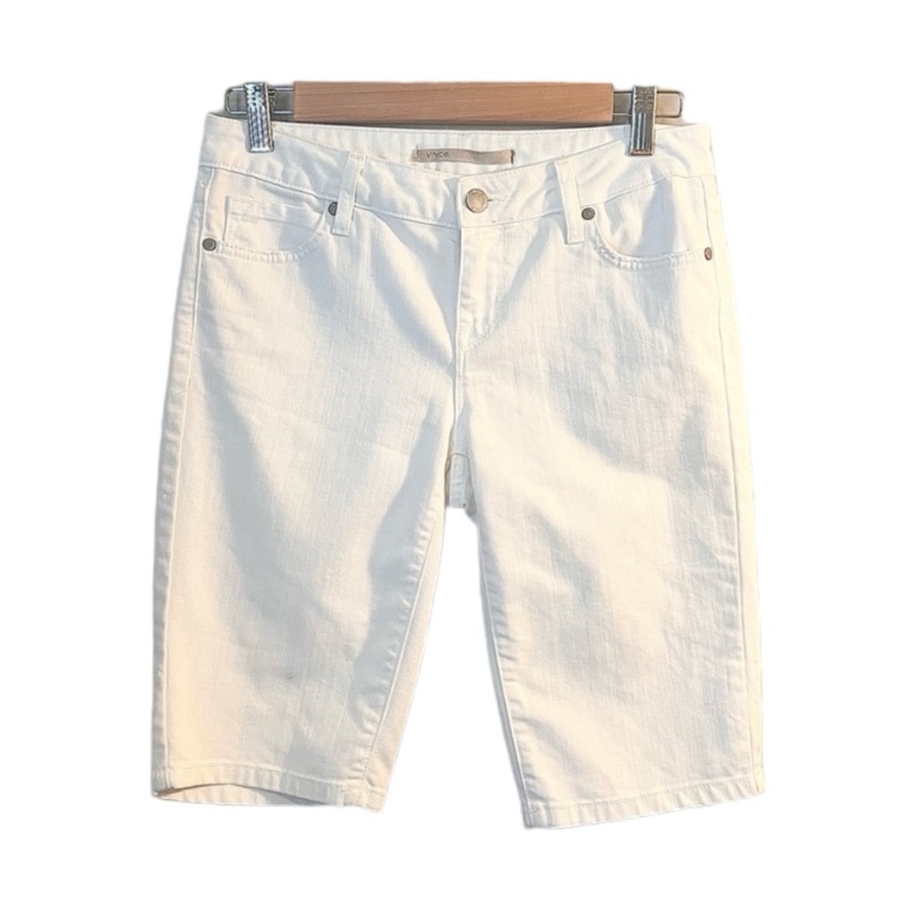VINCE Bermuda Jean Shorts Modest Closet Staple Capsule Wardrobe